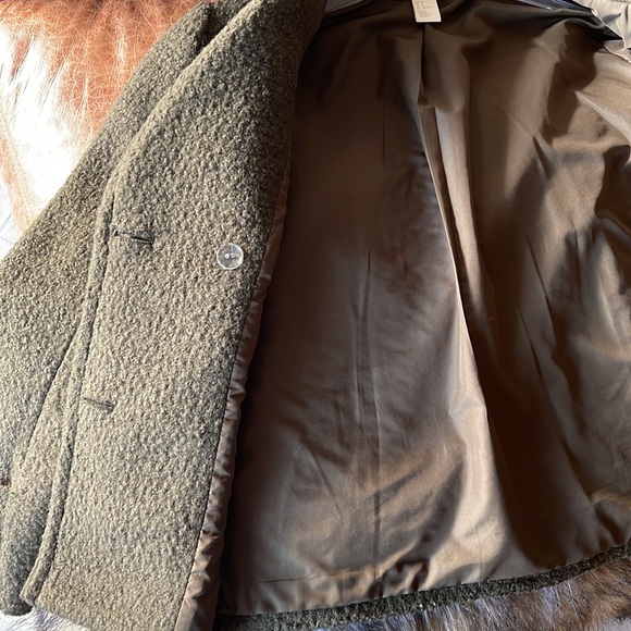H&M Wool Blend Khaki Green Jacket - Picture 4 of 7